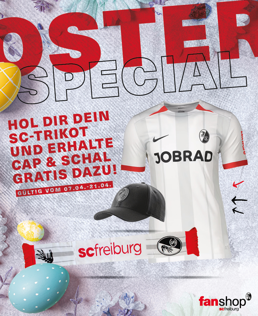 SC Freiburg Osteraktion 2025 Auswärtstrikot