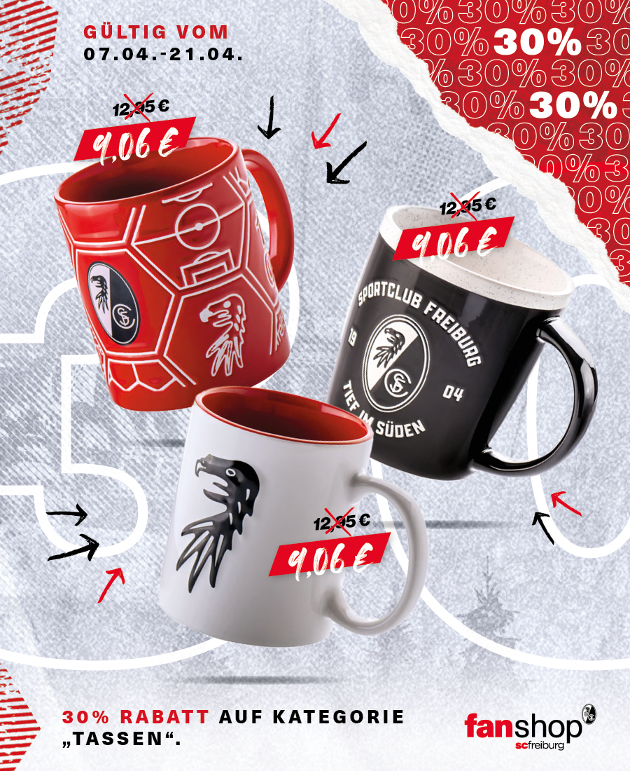 30% Prozent auf Tassen